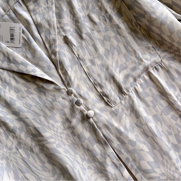 NWT - Free People Beatrice Top in Silver Combo - Picture 6 of 12